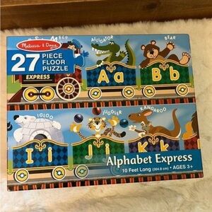 Melissa & Doug Alphabet Express Floor Puzzle 27 Piece Kids Learning Toy